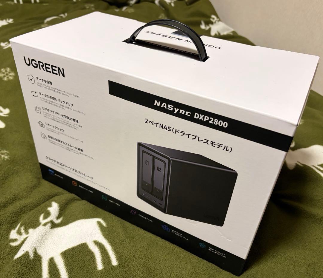ルーター・ネットワーク機器 UGREEN NASync DXP2800 UGREEN NAS 2 ベイ｜76TB大容量と30日間の安心お試し
