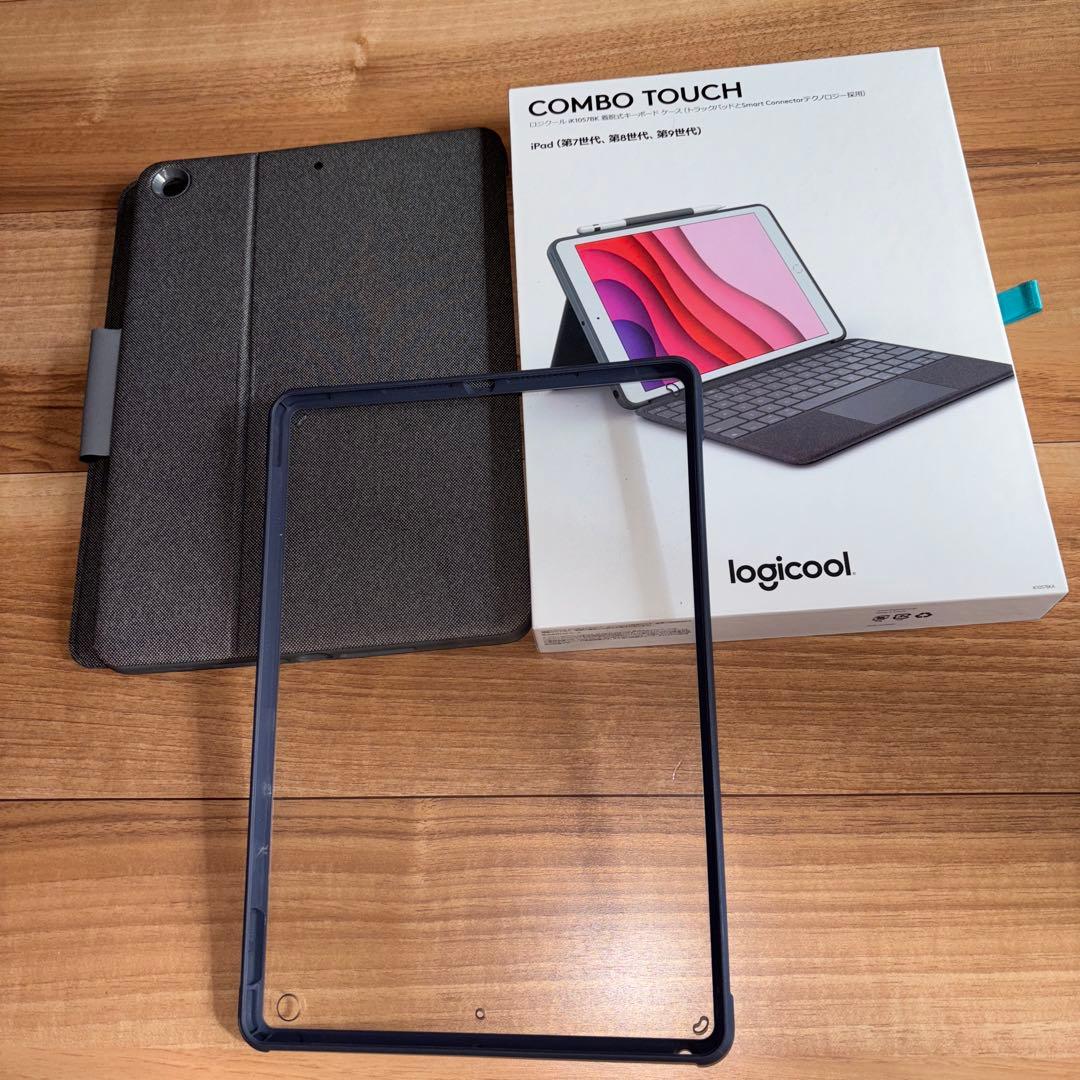 iPadとlogi キーボードケース グレー　セット販売 Combo TouchキーボードケースiPad用 |ロジクール