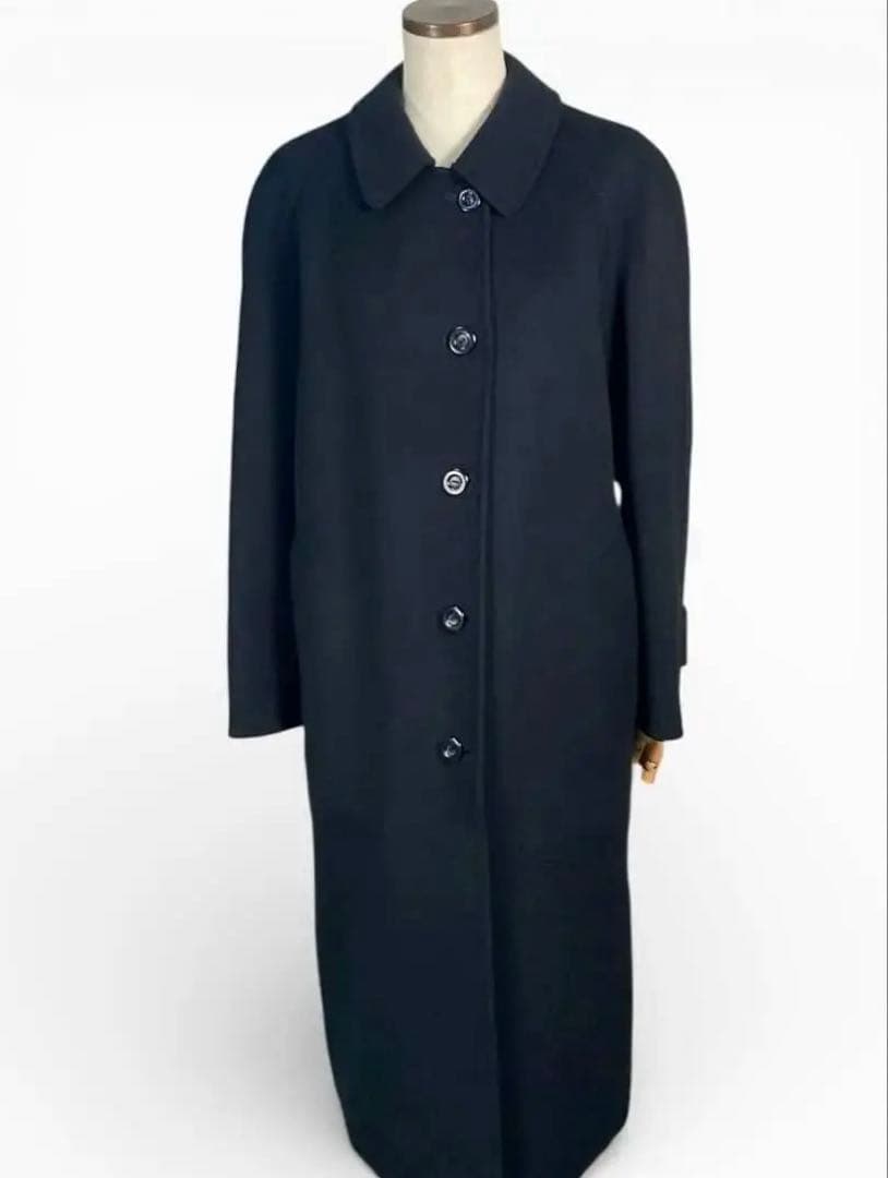 Burberrys ステンカラーコート カシミア混 ビンテージ 黒　M ウール BURBERRY - Vintage バーバリー Burberrys コート ウール カシミヤ