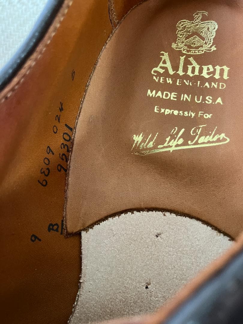 ALDEN オールデン 95301 バーガンディーコードバン 9D - メルカリ
