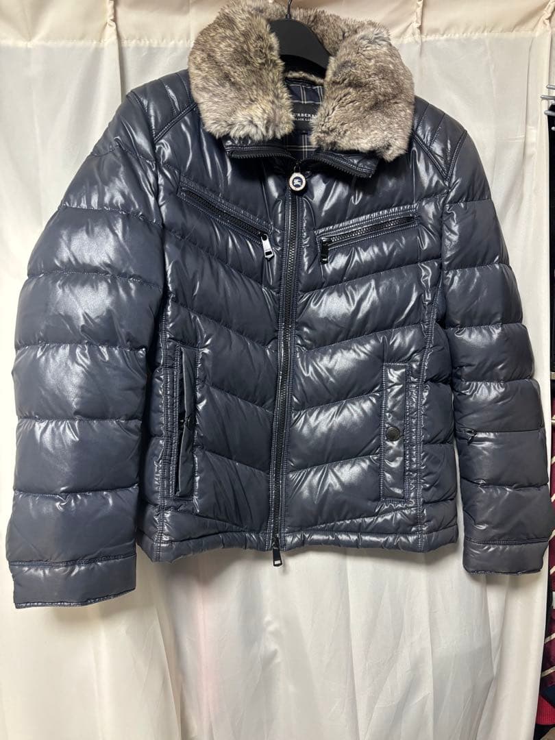 BURBERRY BLACK LABEL ファー付きダウン 中古・古着通販】BURBERRY BLACK LABEL (バーバリーブラックレーベル