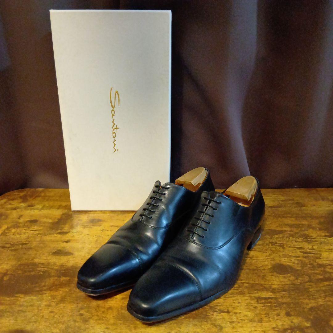 Santoni サントーニ ストレートチップ ブラック Santoni(サントーニ) ストレートチップ B55D17345 | Rose Tailor