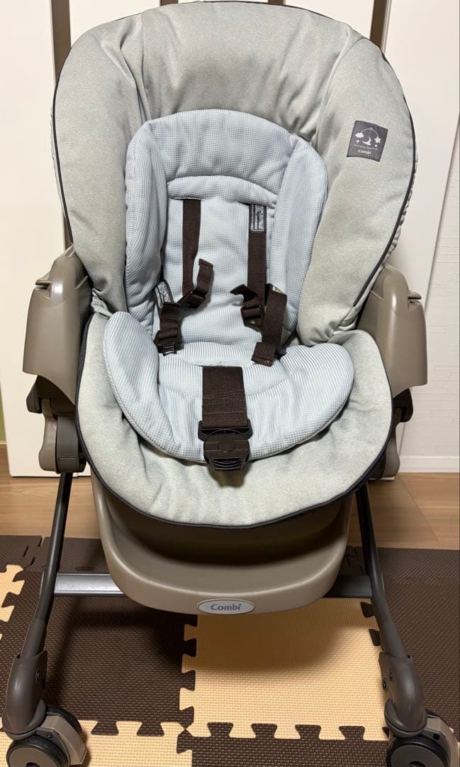 コンビスウィングベッド&チェア　ネムリラAUTOSWING Combi コンビ ネムリラ AUTO SWING Simplight (マーブルグレー) ハイ