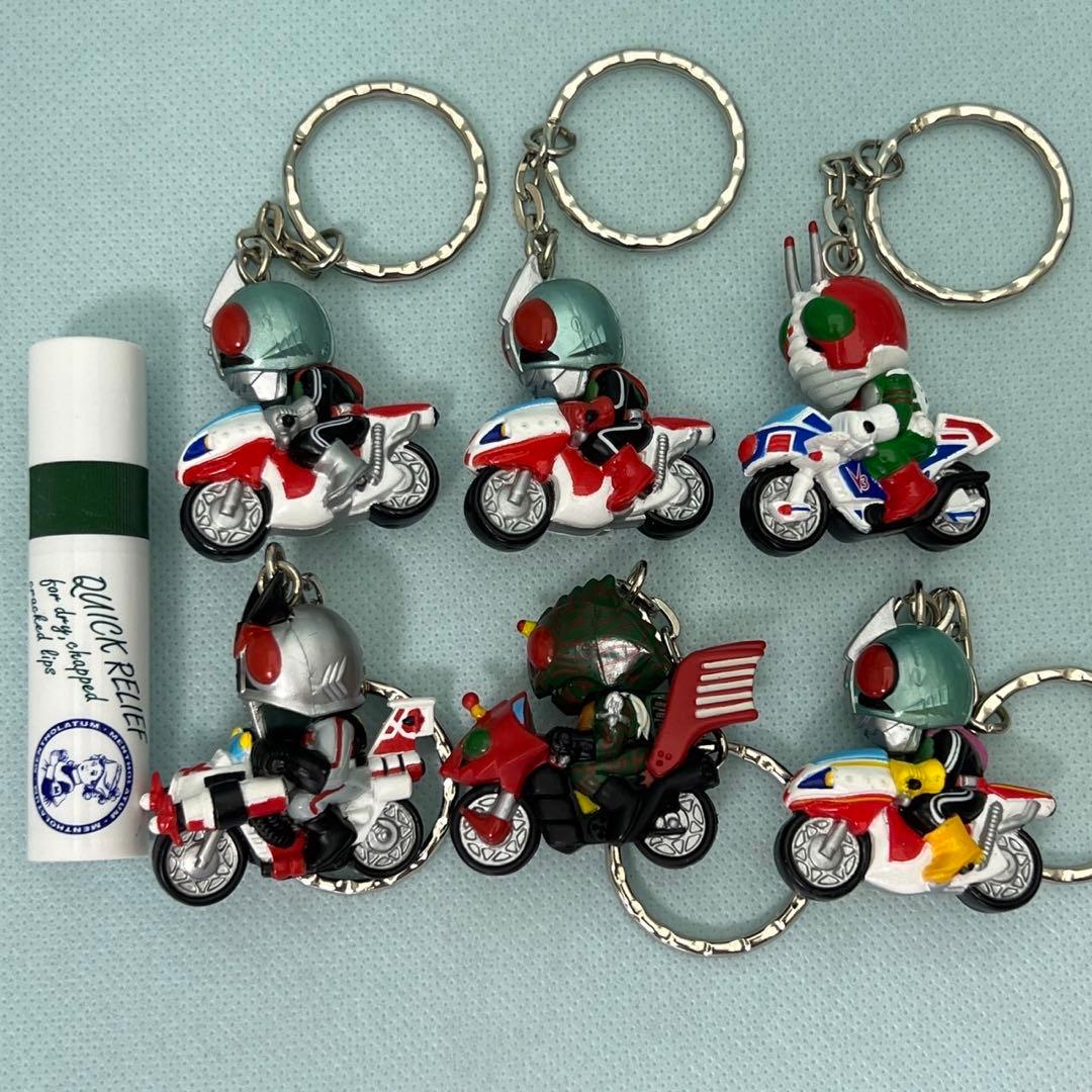 昭和仮面ライダー ライディングキーホルダー 6体セット○バラ売り不可
