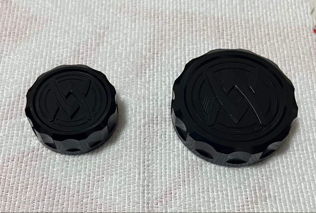 PMC アーキ　マスターシリンダーキャップ フロントリア2個セット ZX-25R専用 CNC アルミ削り出し フロントブレーキマスターカバー リア