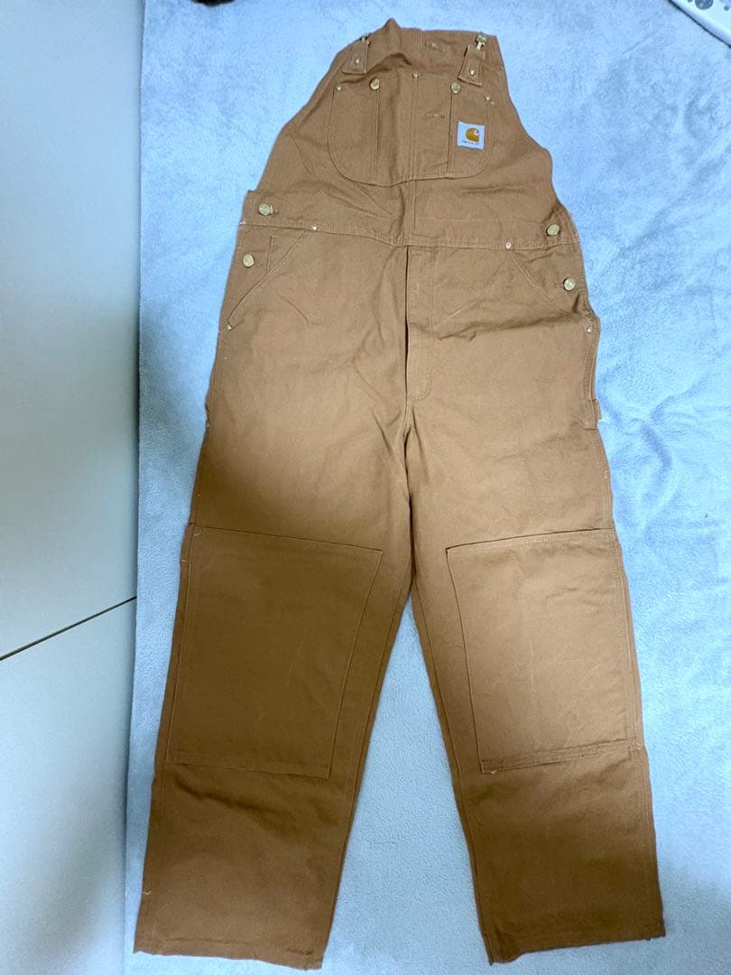 Carhartt オーバーオール 茶色 メンズ 38×30 Carhartt（カーハート） オーバーオール メンズ 大きいサイズ 作業着