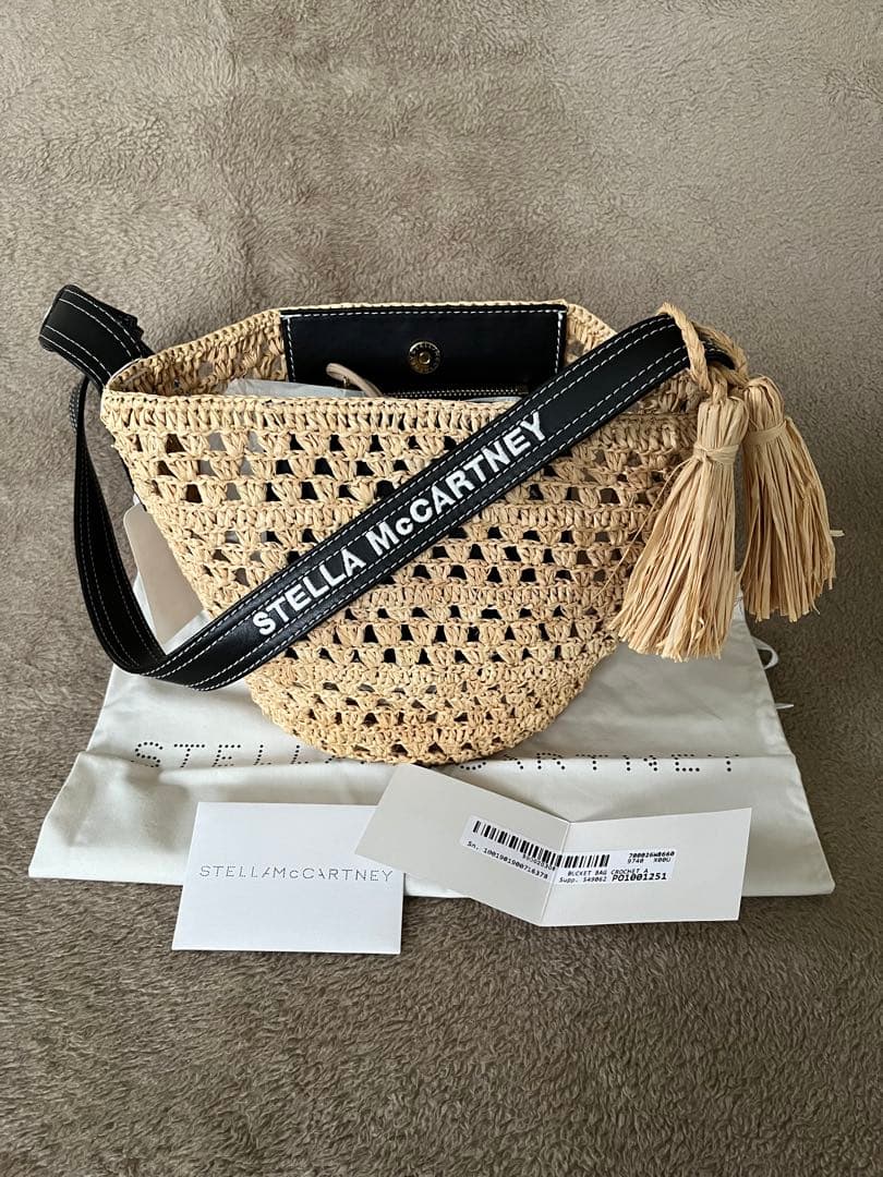 【専用】STELLA McCARTNEY 新品未使用 ラフィアショルダーバッグ Stella McCartney（ステラ・マッカートニー） ショルダーバッグ MINI