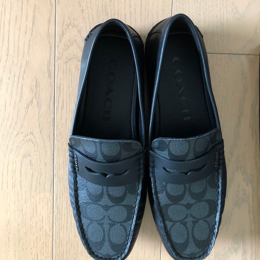 コーチドライビングシューズ 新品 コーチ ローファー ドライビングシューズ メンズ - メルカリ