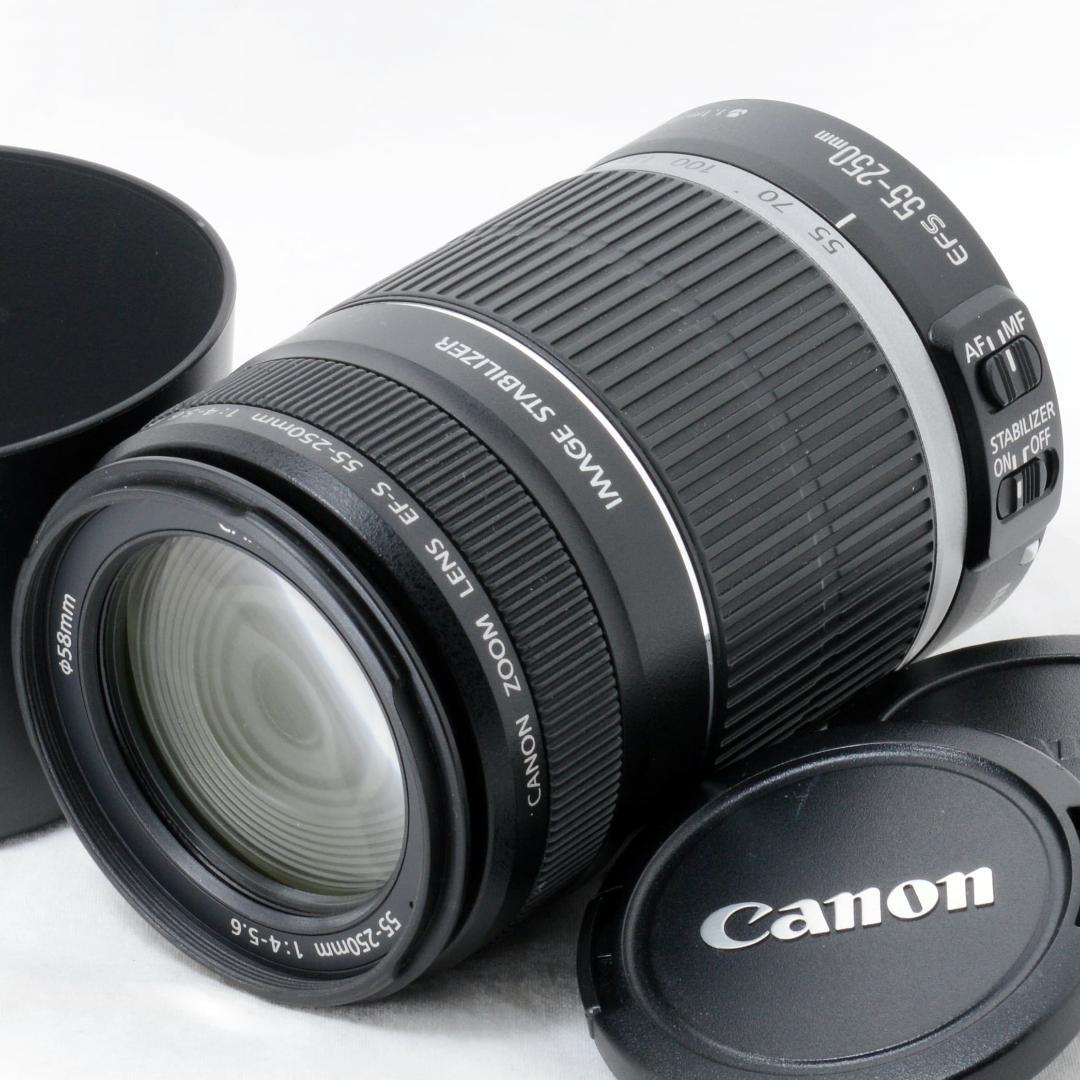 ⭐️美品⭐️Canon キャノン EF-S 55-250mm F4-5.6 IS Amazon.com : Canon EF-S 55-250mm F4-5.6 is STM Lens for Canon SLR
