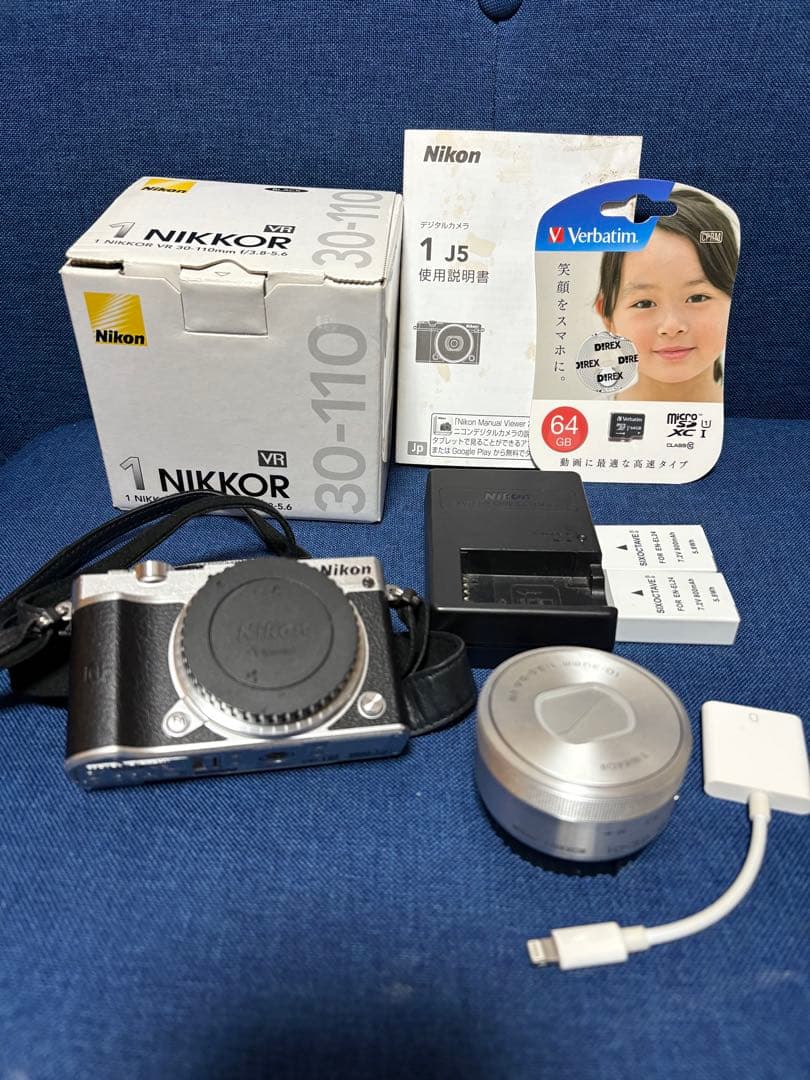 Nikon 1 J5 1 NIKKOR VR 30-110mmセット Nikon 1 J ニコン ミラーレス J5 ダブルズームレンズキット ブラック