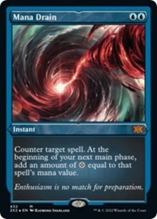 Mana Drain (Foil Etched) • Double Masters 2022 (2X2) #432