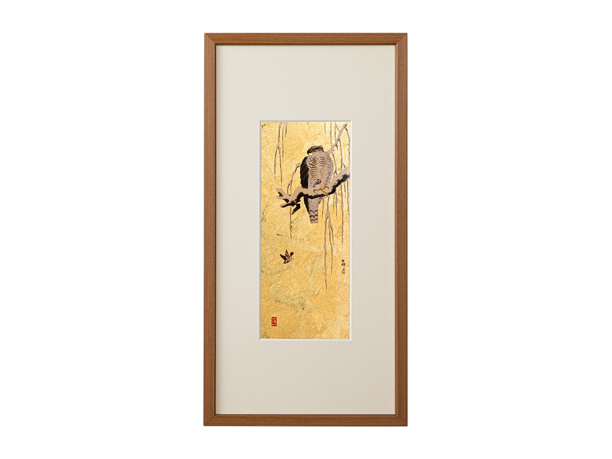箔一 KOSON 鷹と温め鳥 / はくいち 小原古邨 鷹と温め鳥 - インテリア
