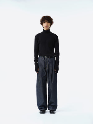 2TUCK WIDE DENIM PANTS -ENTASIS Mk-Ⅱ-【RIGID INDIGO】 – SUBLATIONS